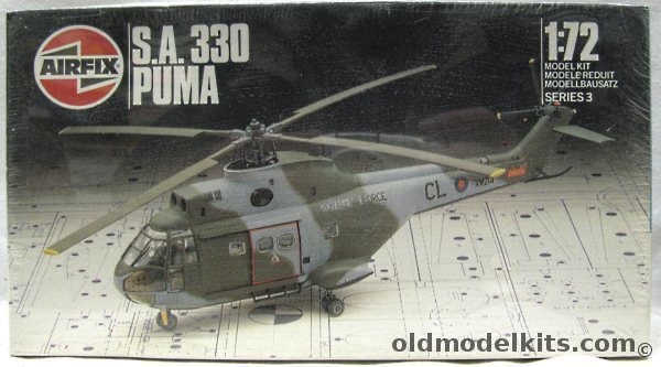 Airfix 1/72 SA.330 (SA-330) Puma - RAF or French Air Force, 9 03021 plastic model kit